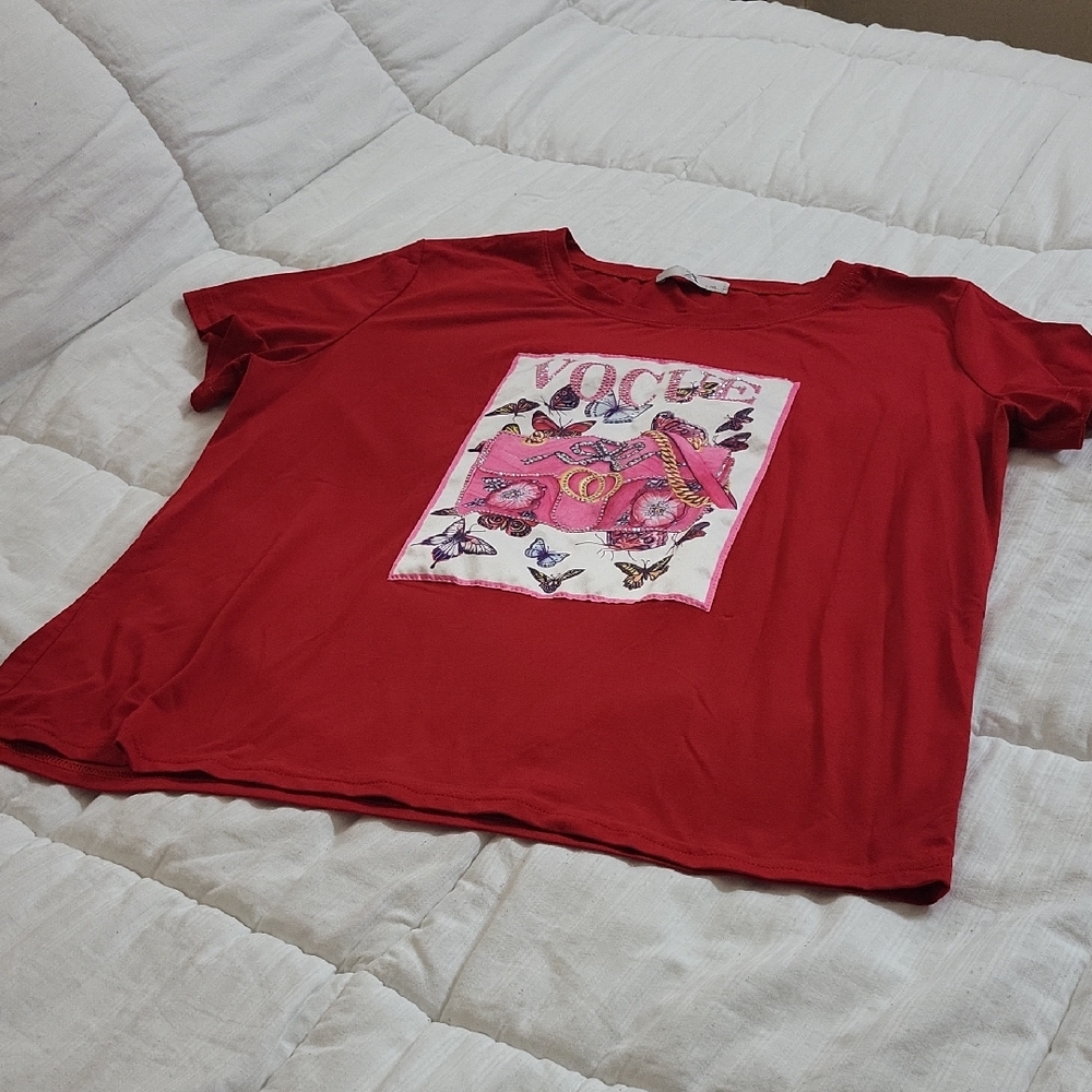 NWOT Red Graphic T-Shirt